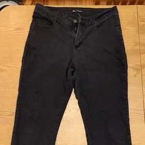 vintage black high waisted mom jeans